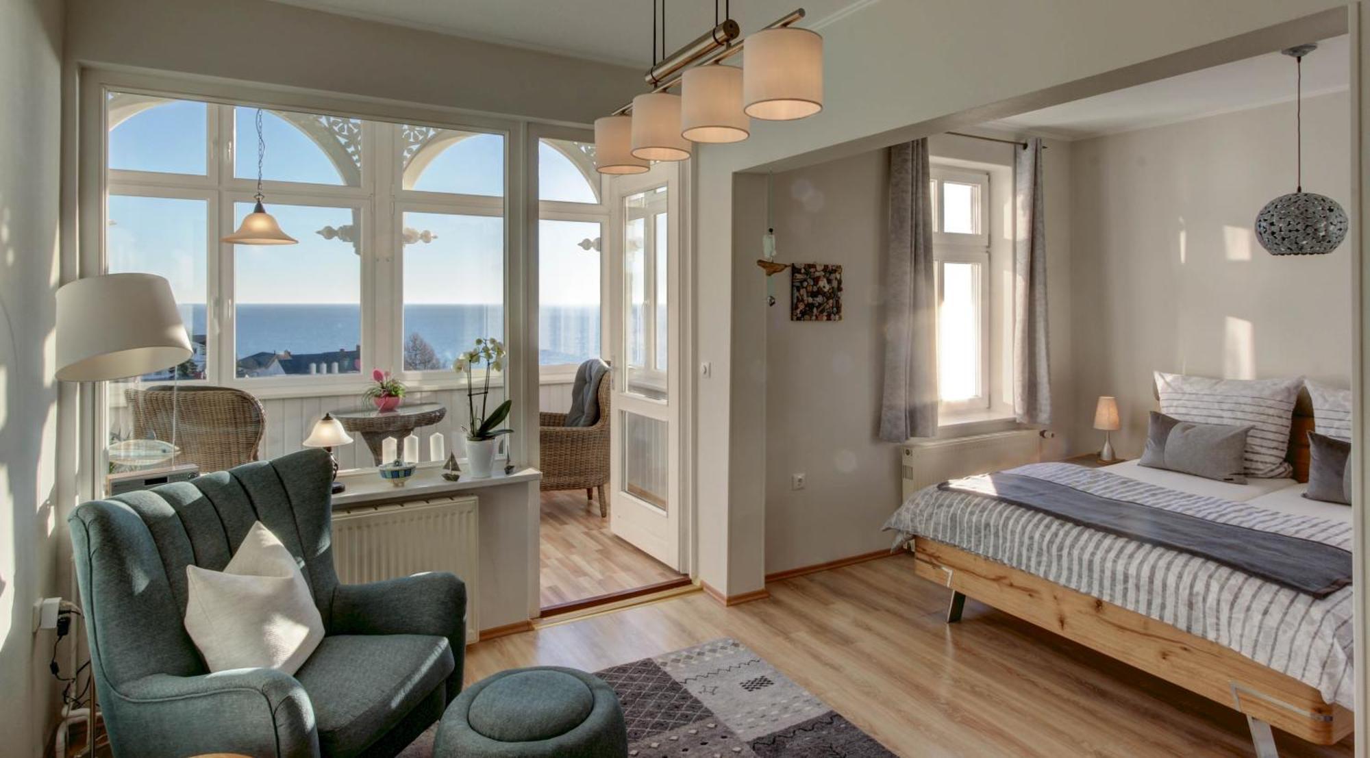 Villa Fernsicht - Wohnung Nr 1 - Mit Meerblick Sassnitz Exterior foto