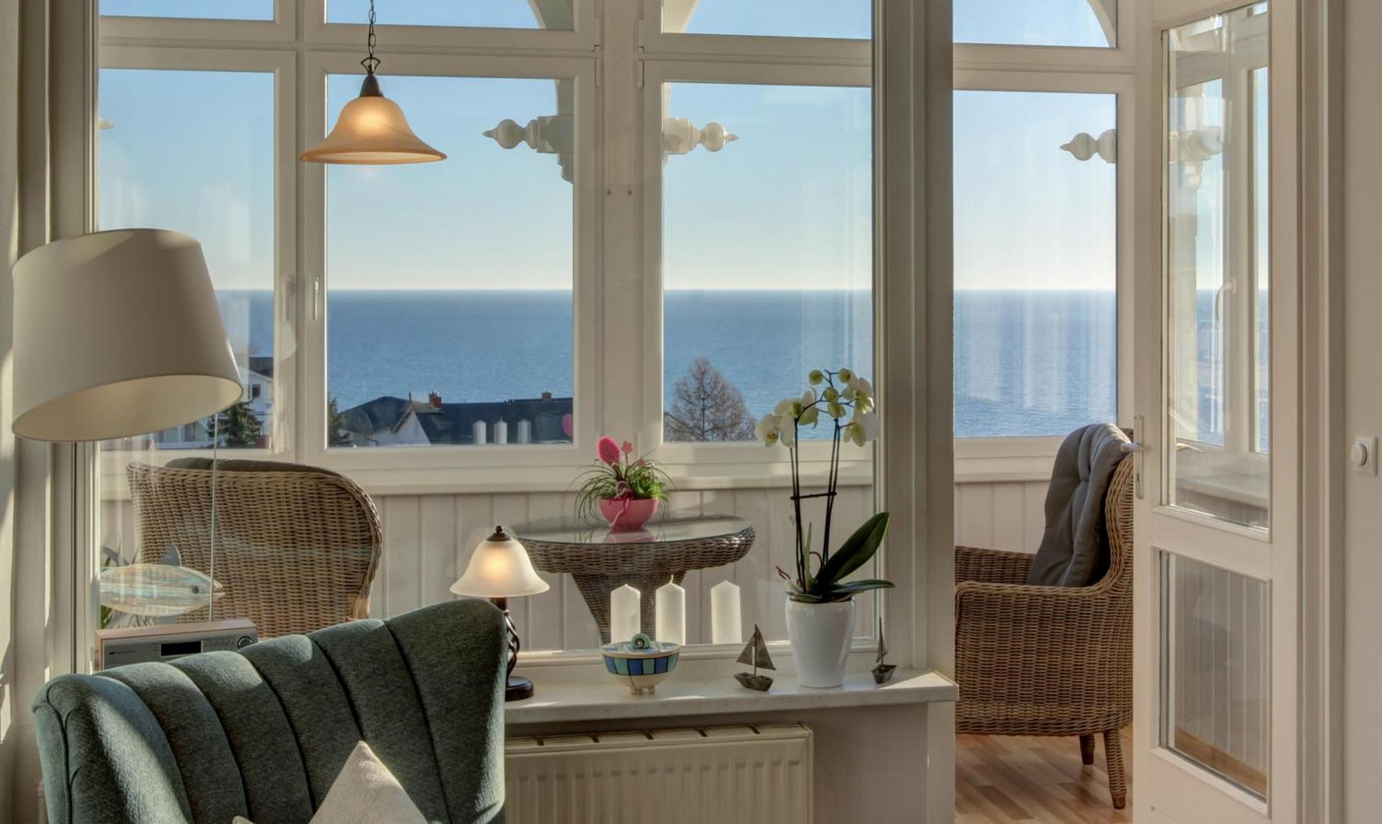 Villa Fernsicht - Wohnung Nr 1 - Mit Meerblick Sassnitz Exterior foto